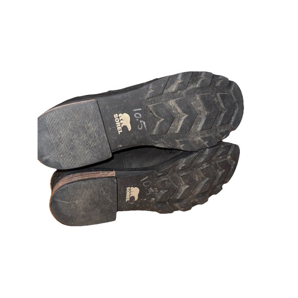 Sorel Women black Leather Emelie NL2671-010 Waterproof Chelsea Boot Size US 11.5 - Picture 8 of 8